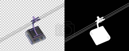 Photo for Cableway. 3d rendering - illustration - Royalty Free Image