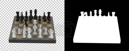 Photo for Chess board game. illustration - Royalty Free Image