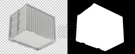 Photo for Container box, 3d rendering illustration - Royalty Free Image