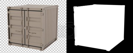 Photo for 3d rendering illustration of Container cargo box - Royalty Free Image