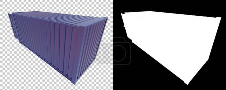 Photo for 3d rendering illustration of storage cargo. Container box - Royalty Free Image