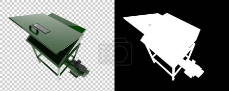 Photo for Industrial Crusher isolated on background. 3d rendering - illustration - Royalty Free Image