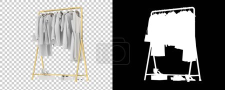 Photo for Dressing rack on white background - Royalty Free Image