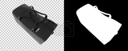 Téléchargez les photos : Duffle Bag sur fond transparent et noir - en image libre de droit