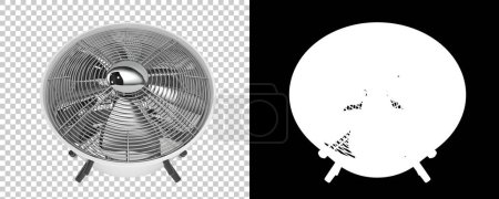 Photo for Electric fan on transparent and black background - Royalty Free Image