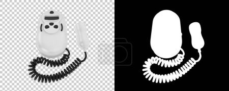 Photo for Fetal doppler isolated on white background. 3d rendering - illustration - Royalty Free Image