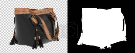 Photo for Realistic illustration of Hippie bag on transparent background. - Royalty Free Image