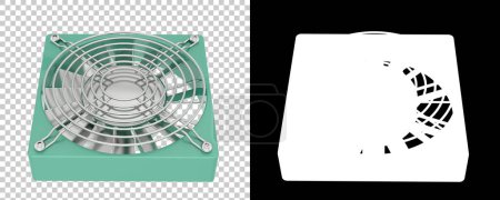 Téléchargez les photos : Illustration en couleur 3d du ventilateur sur fond - en image libre de droit