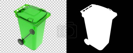 Photo for Plastic trash can close up - Royalty Free Image