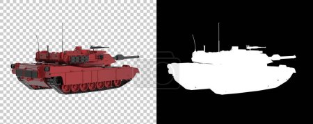 Photo for Tank isolated on background. 3d rendering - Royalty Free Image