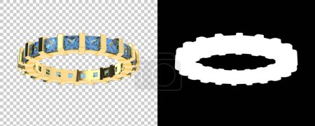Photo for 3d illustration of beautiful decorative precious jewelry - Royalty Free Image