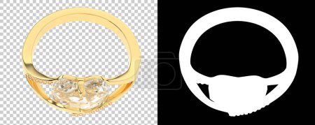 Photo for 3d illustration of beautiful decorative precious jewelry - Royalty Free Image