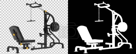 Foto de Ilustración 3d de máquinas de gimnasio de palanca, equipo deportivo - Imagen libre de derechos