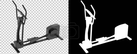 Photo for Gym equipment on white background. 3d rendering. Illustration - Royalty Free Image