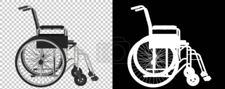 Foto de Icono silla de ruedas 3d ilustración - Imagen libre de derechos