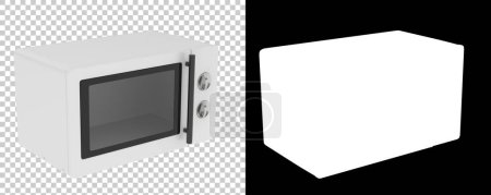 Photo for Modern microwave oven icon close up - Royalty Free Image