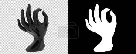 Photo for Mannequin hand isolated on background. 3d rendering - illustration - Royalty Free Image