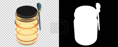 Téléchargez les photos : Couleur 3d rendu illustration de pot en verre - en image libre de droit