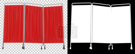Photo for Medical screen cover isolated on background. 3d rendering - illustration - Royalty Free Image