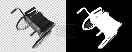 Photo for Wheelchair icon 3d illustration - Royalty Free Image