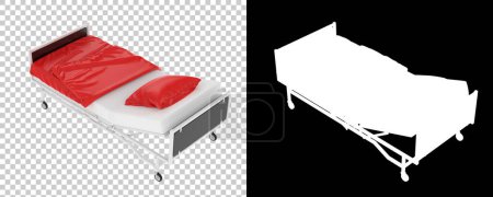 Photo for Hospital bed 3d illustration - Royalty Free Image