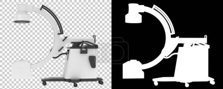 Photo for X-Ray machine isolated on background with mask. 3d rendering - illustration - Royalty Free Image