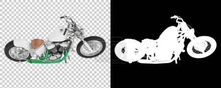 Téléchargez les photos : 3d rendu de moto moderne, illustration - en image libre de droit