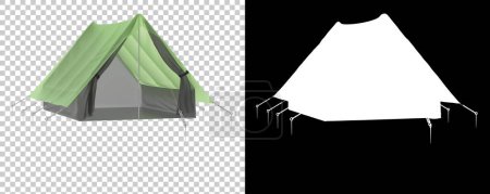 Photo for Modern tent isolated on background. 3d rendering - illustration - Royalty Free Image