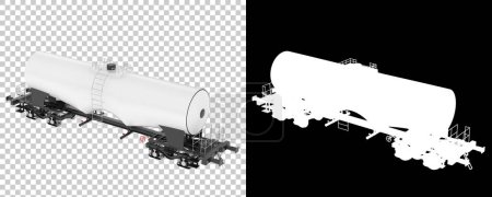 Foto de Camión de combustible aislado en el fondo. representación 3d - ilustración - Imagen libre de derechos
