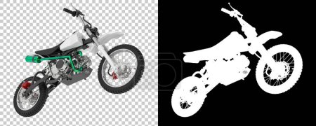 Photo for Motocross bike 3d rendering - illustration - Royalty Free Image