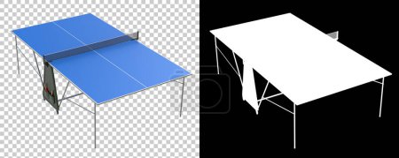 Photo for Tennis table, 3d rendering illustration - Royalty Free Image
