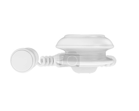 Foto de Doppler fetal aislado sobre fondo blanco. representación 3d - ilustración - Imagen libre de derechos