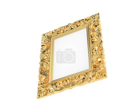 Photo for Picture frame isolated on white background - Royalty Free Image