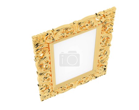 Photo for Picture frame isolated on white background - Royalty Free Image