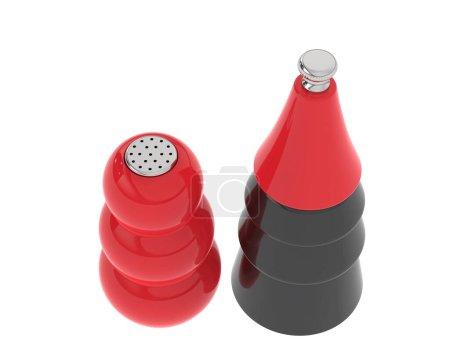 Photo for Shakers  Pepper . Isolated 3D rendering - Royalty Free Image