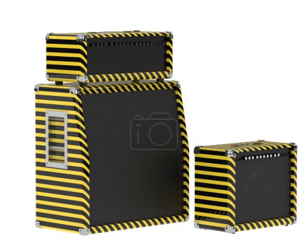 Photo for Speakers isolated on background. 3d rendering - illustration - Royalty Free Image