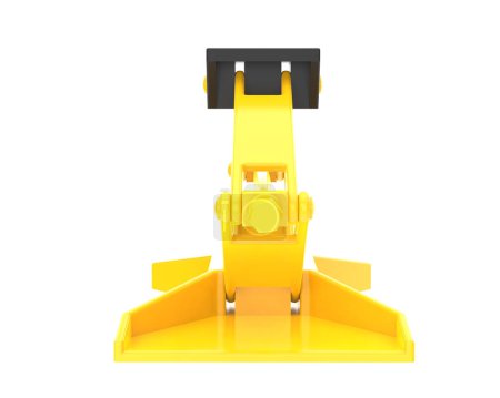 Photo for Car jack isolated on white background. 3d rendering - illustration - Royalty Free Image