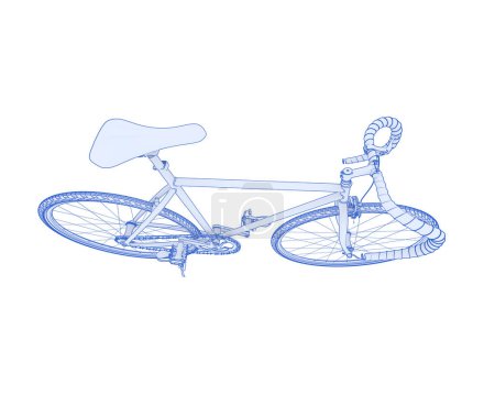 Foto de Icono de bicicleta clásica sobre fondo blanco - Imagen libre de derechos