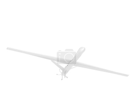 Foto de Drone isolated on white background. 3d rendering - illustration - Imagen libre de derechos
