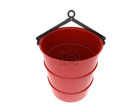 Photo for Drum barrel isolated on white background. 3d rendering - illustration - Royalty Free Image