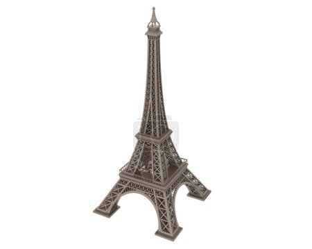 Photo for Eiffel tower on white background - Royalty Free Image