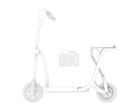 Téléchargez les photos : Scooter électrique sur fond isolé - en image libre de droit