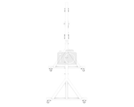 Photo for Gantry crane isolated on white background. 3d rendering - illustration - Royalty Free Image