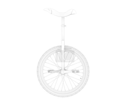 Téléchargez les photos : Monocycle sur fond blanc - en image libre de droit