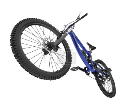 Photo for Mountain Bike isolated on white background. 3d rendering - illustration - Royalty Free Image