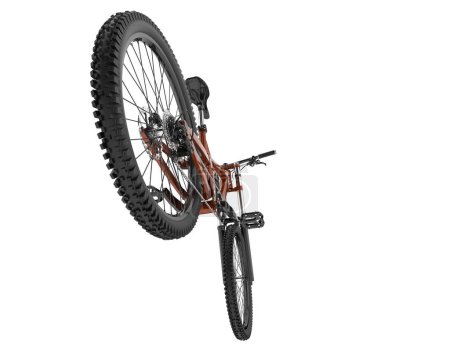 Photo for Mountain Bike isolated on white background. 3d rendering - illustration - Royalty Free Image