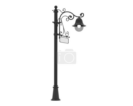 Photo for Street lamp on white background - Royalty Free Image
