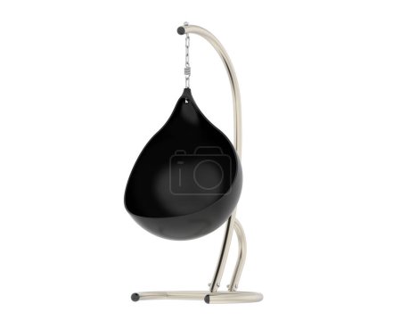 Photo for Swing Chair isolated on white background. 3d rendering - illustration - Royalty Free Image