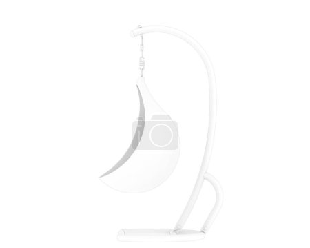 Foto de Silla basculante aislada sobre fondo blanco. representación 3d - ilustración - Imagen libre de derechos