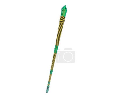 Photo for Medieval weapons isolated on grey background. 3d rendering - illustration - Royalty Free Image